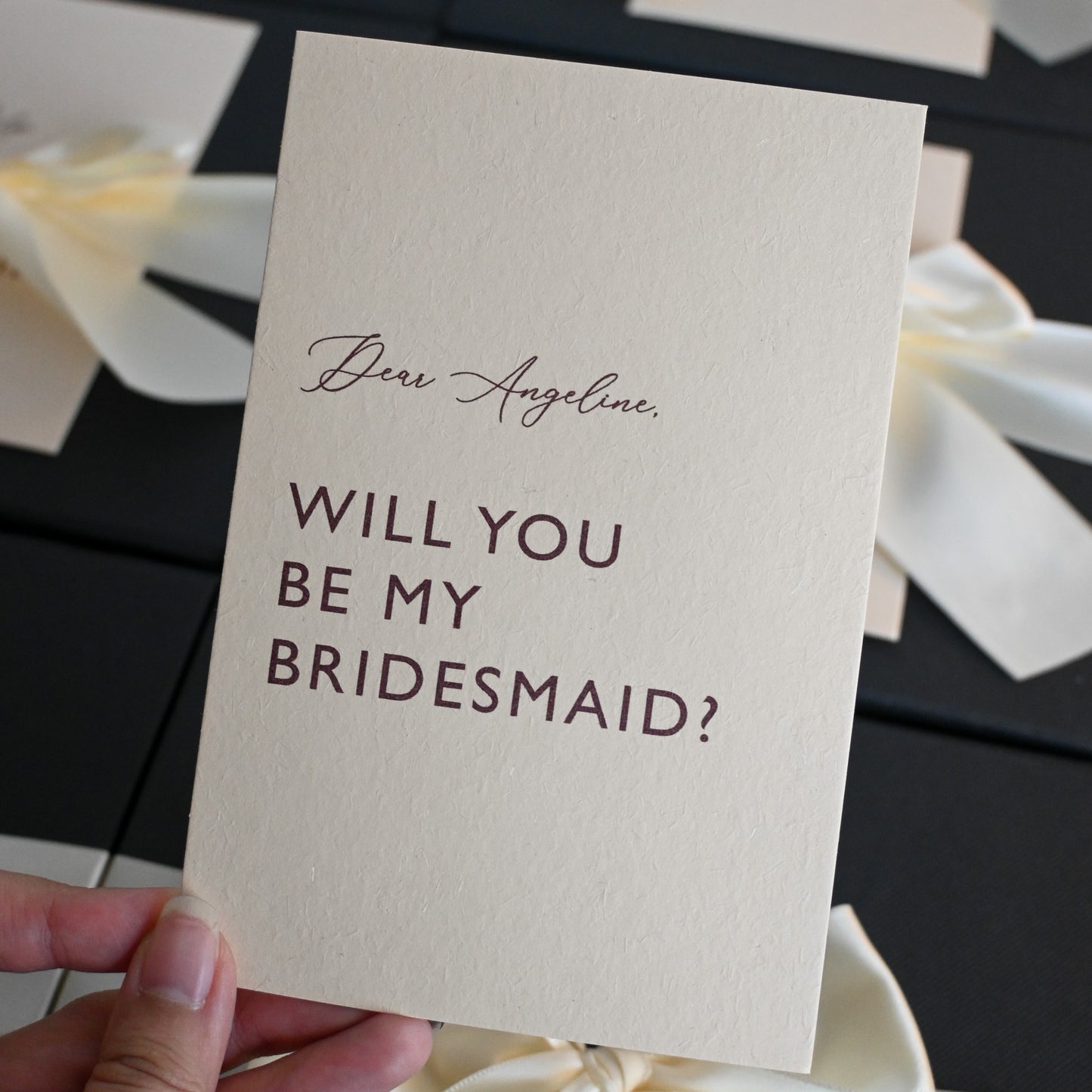Personalised Greeting Card (Rosy)