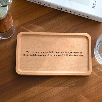 Personalised Birch Wood Tray Singapore