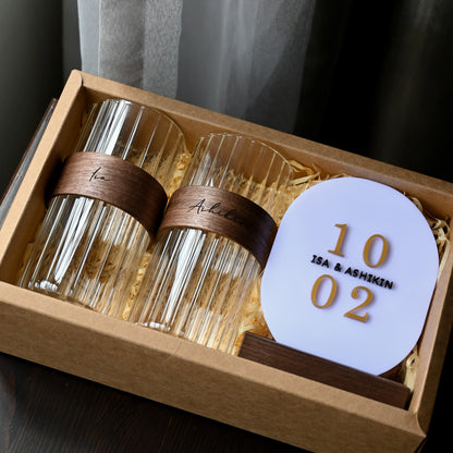 Personalised Couple Cups Gift Set Wedding Housewarming Singapore