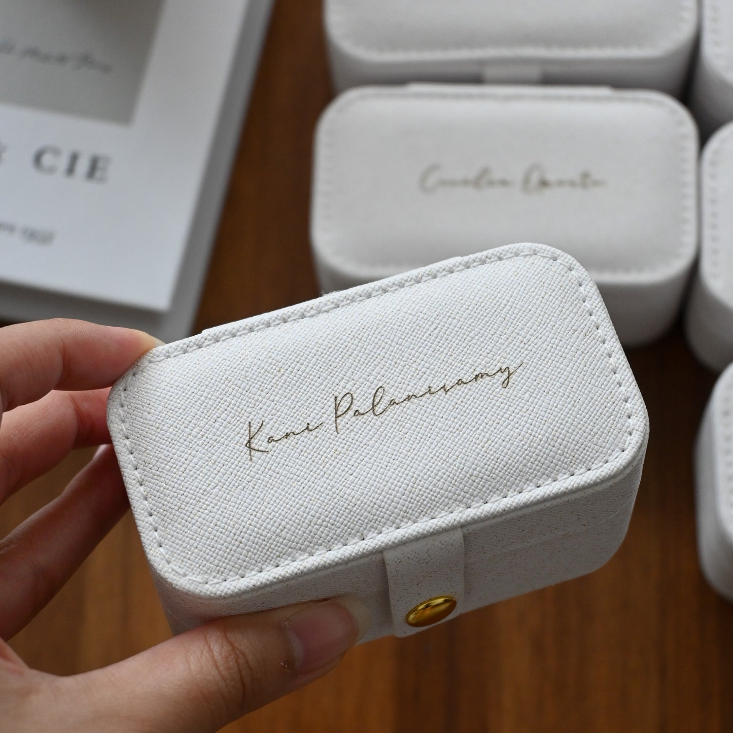 Personalised White Jewellery Organiser (Mini) Singapore