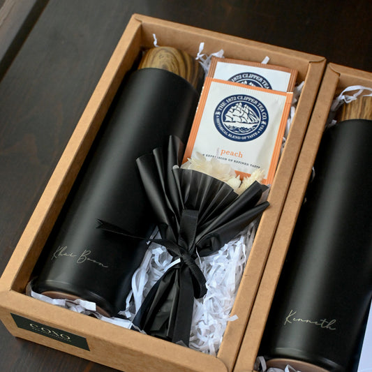 Personalised Tea Brew Thermos Gift Singapore Set
