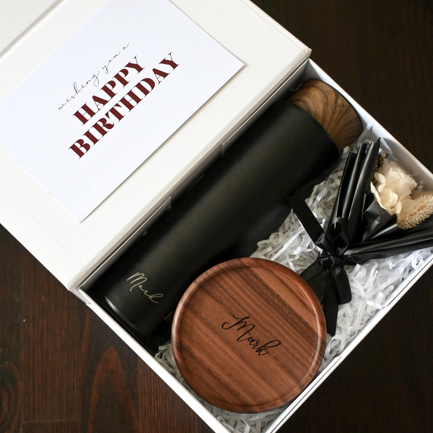 Personalised Classic Gift Set II with Thermos & Coaster Singapore