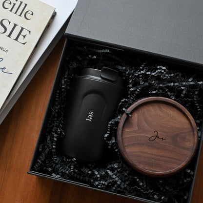 Daily Brew Tumbler and Walnut Wood Gift Set Singapore