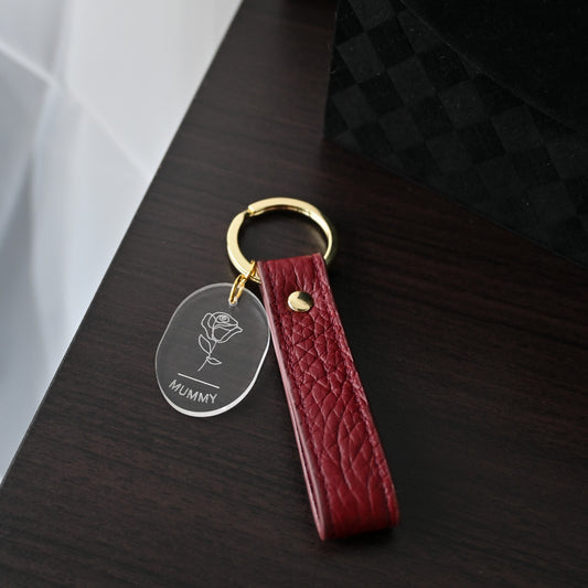 Red Rose Keychain