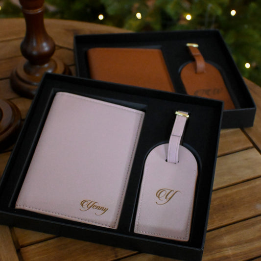 Personalised Passport Cover & Luggage Tag Set | Singapore