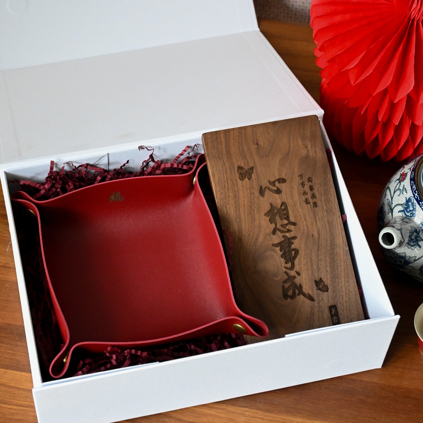 Personalised Scarlet Harmony Chinese New Year Set Singapore