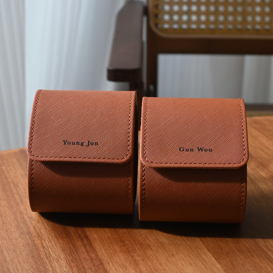 Personalised Brown Watch Organiser (1 Watch)