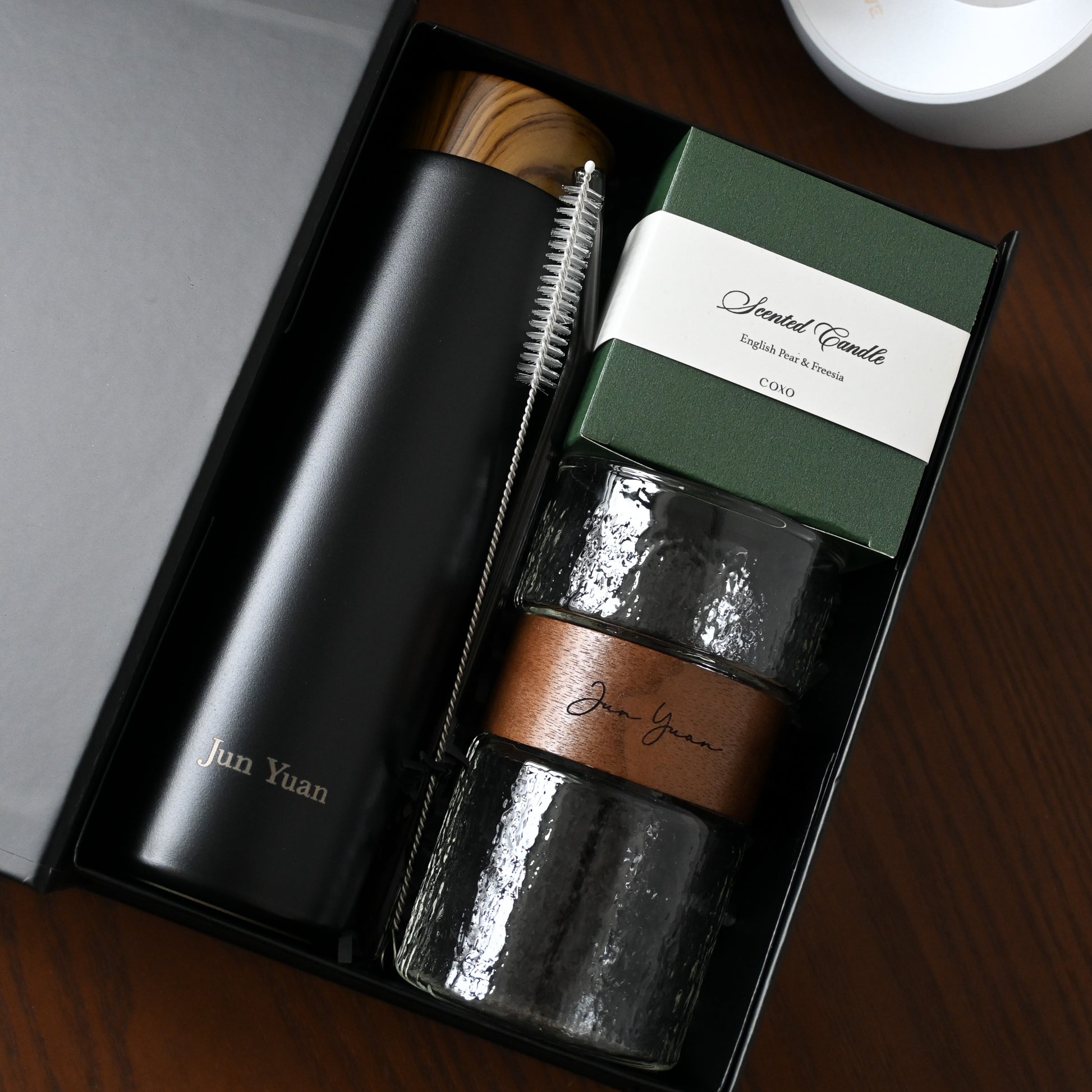 Personalised Luxe Brew Bottle & Cup Gift Set Singapore