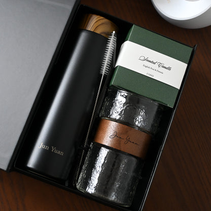 Personalised Luxe Brew Bottle & Cup Gift Set Singapore