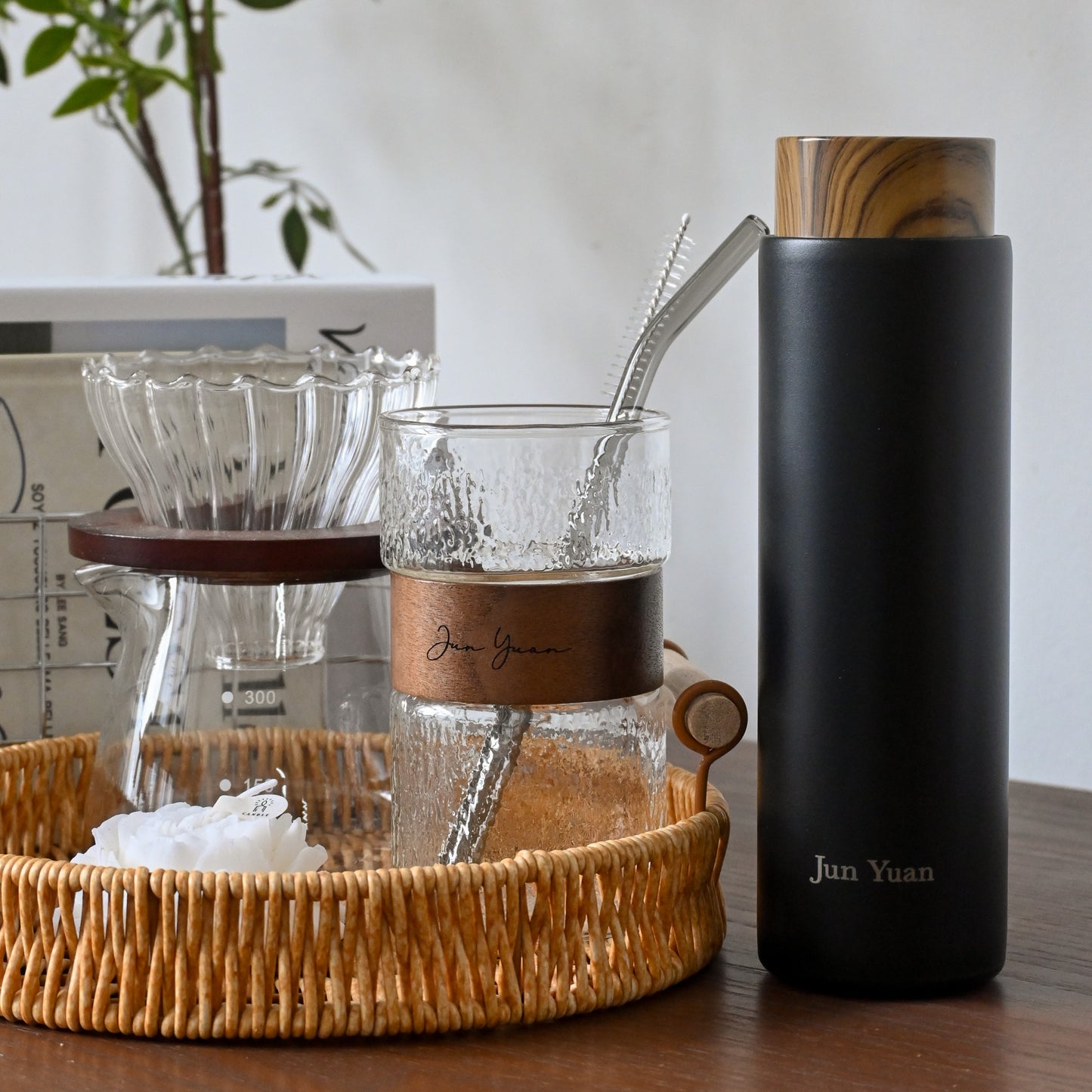 Personalised Luxe Brew Bottle & Cup Gift Set Singapore