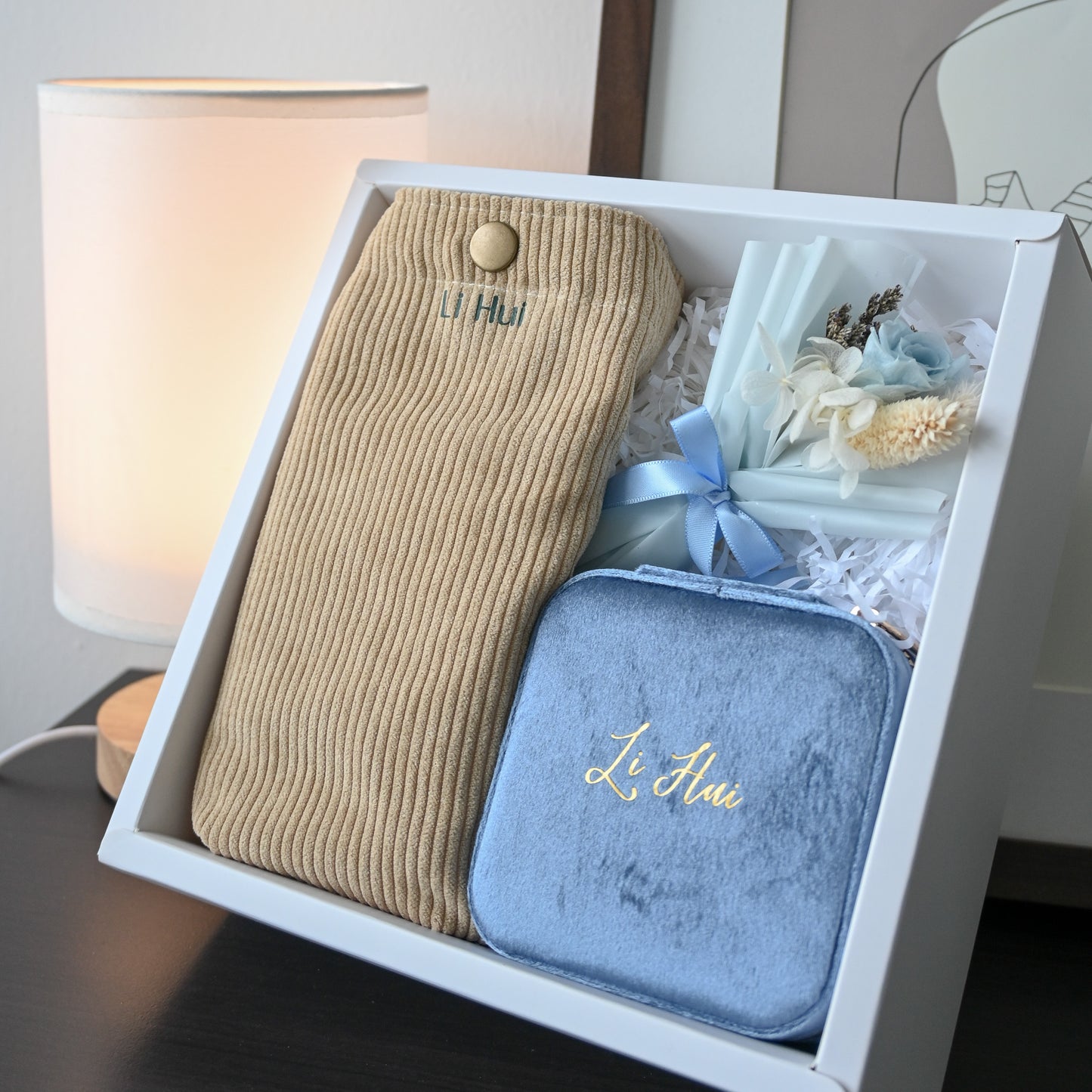 Personalised For Her Gift Set - Spring Bloom in Blue Singapore 