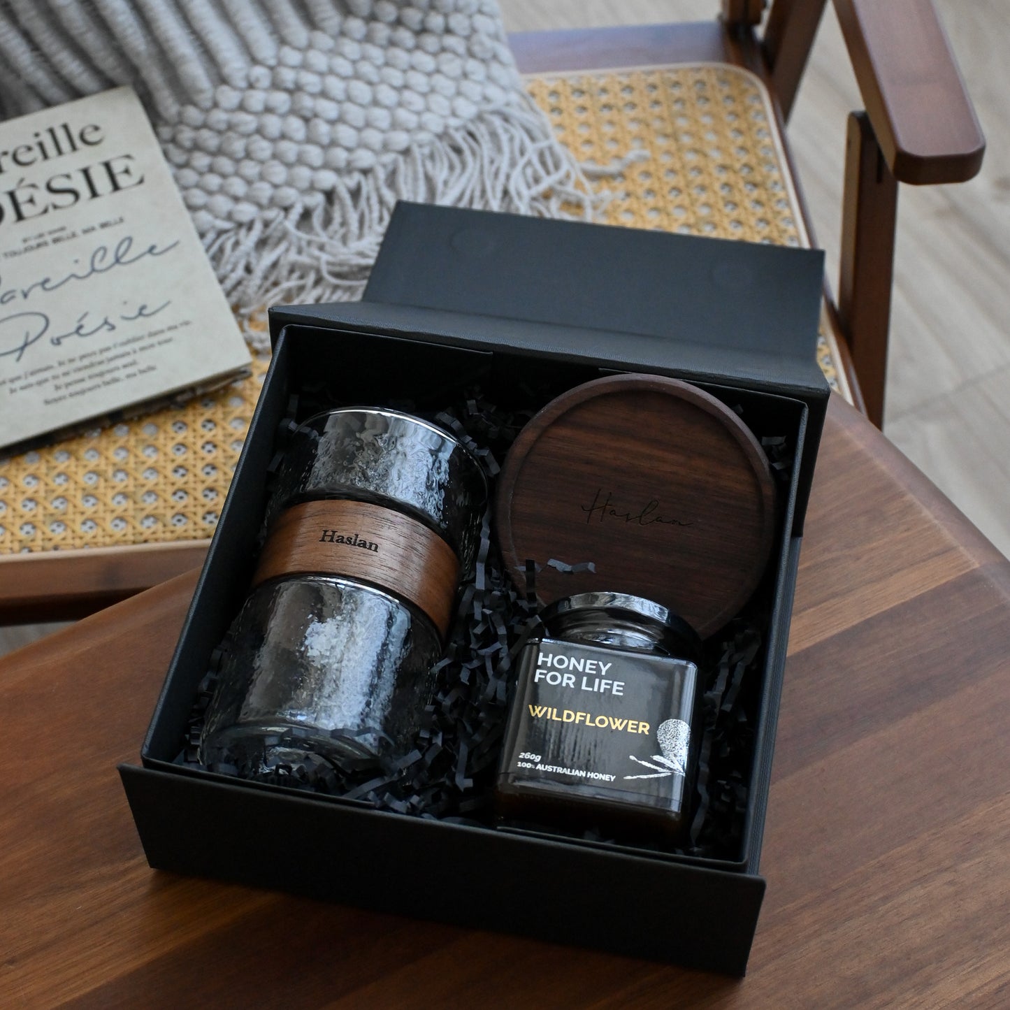 Personalised Walnut Honey Gift Set I Singapore