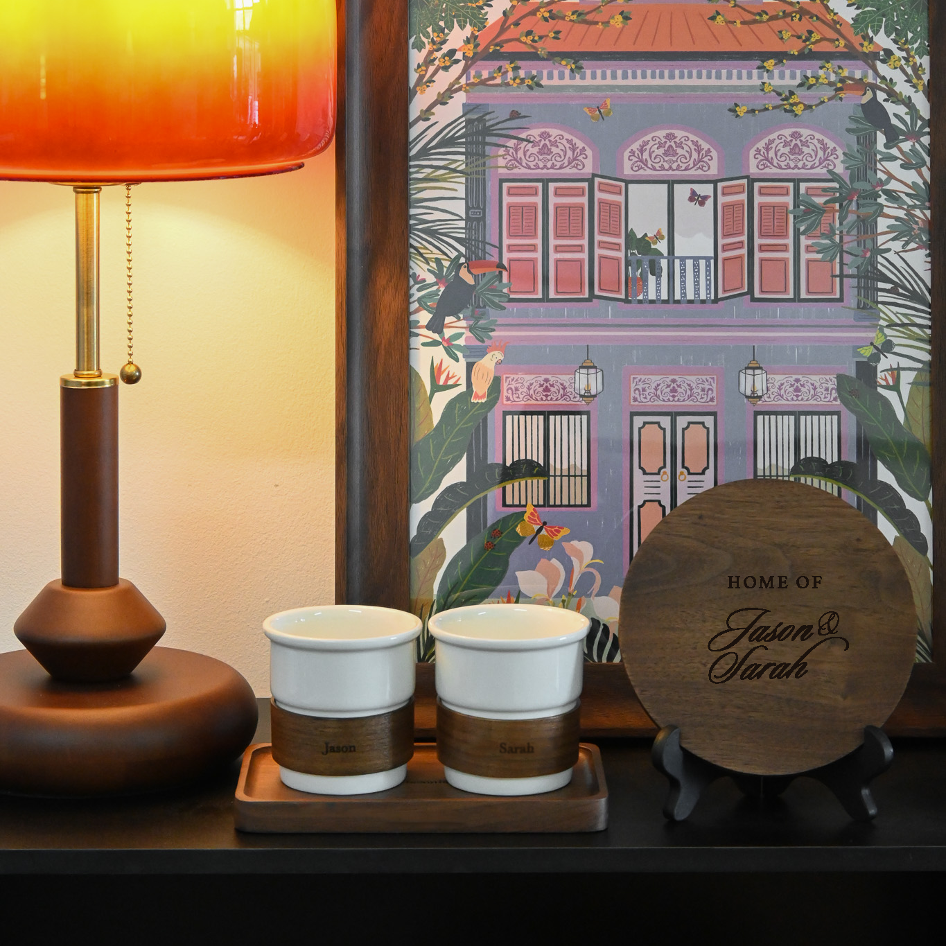 Personalised Housewarming Gift Set - The Walnut Tranquility Singapore