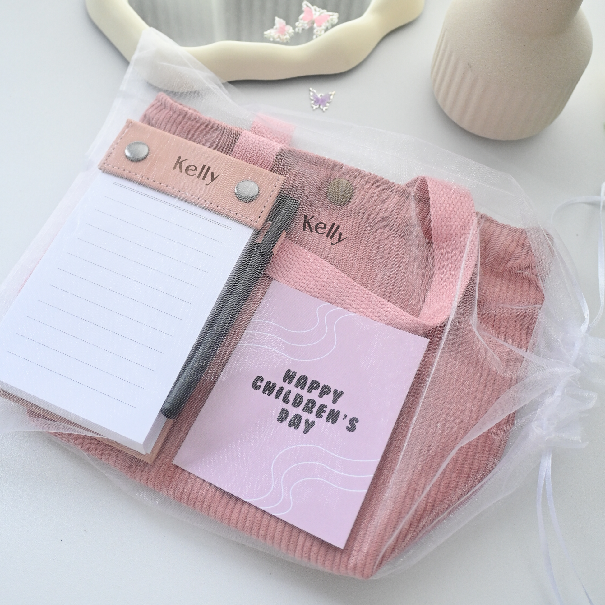 Personalised Bubblegum Children's Day Gift Set (Dusty Pink) Singapore