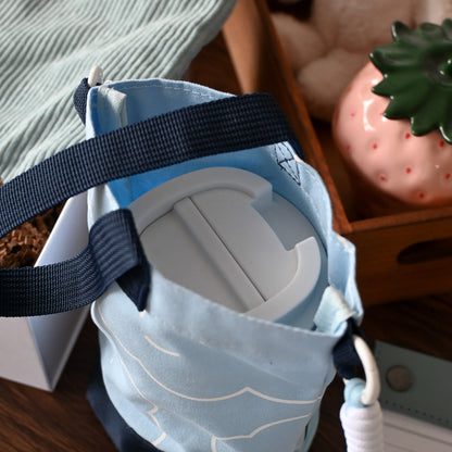 Personalised Water Bottle Holder (Pink/Blue/Lilac)
