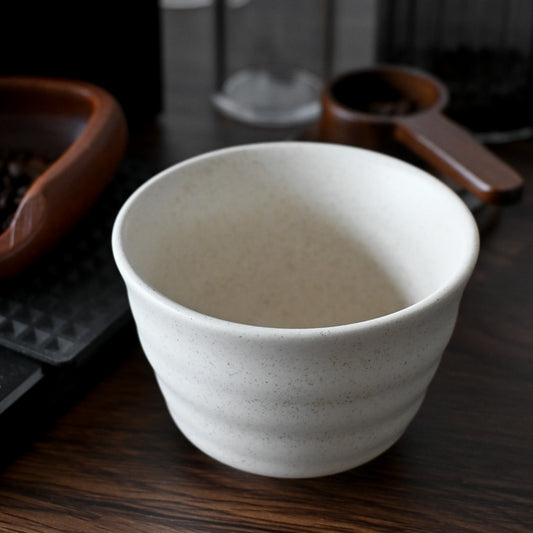 Sesame White Ceramic Cup