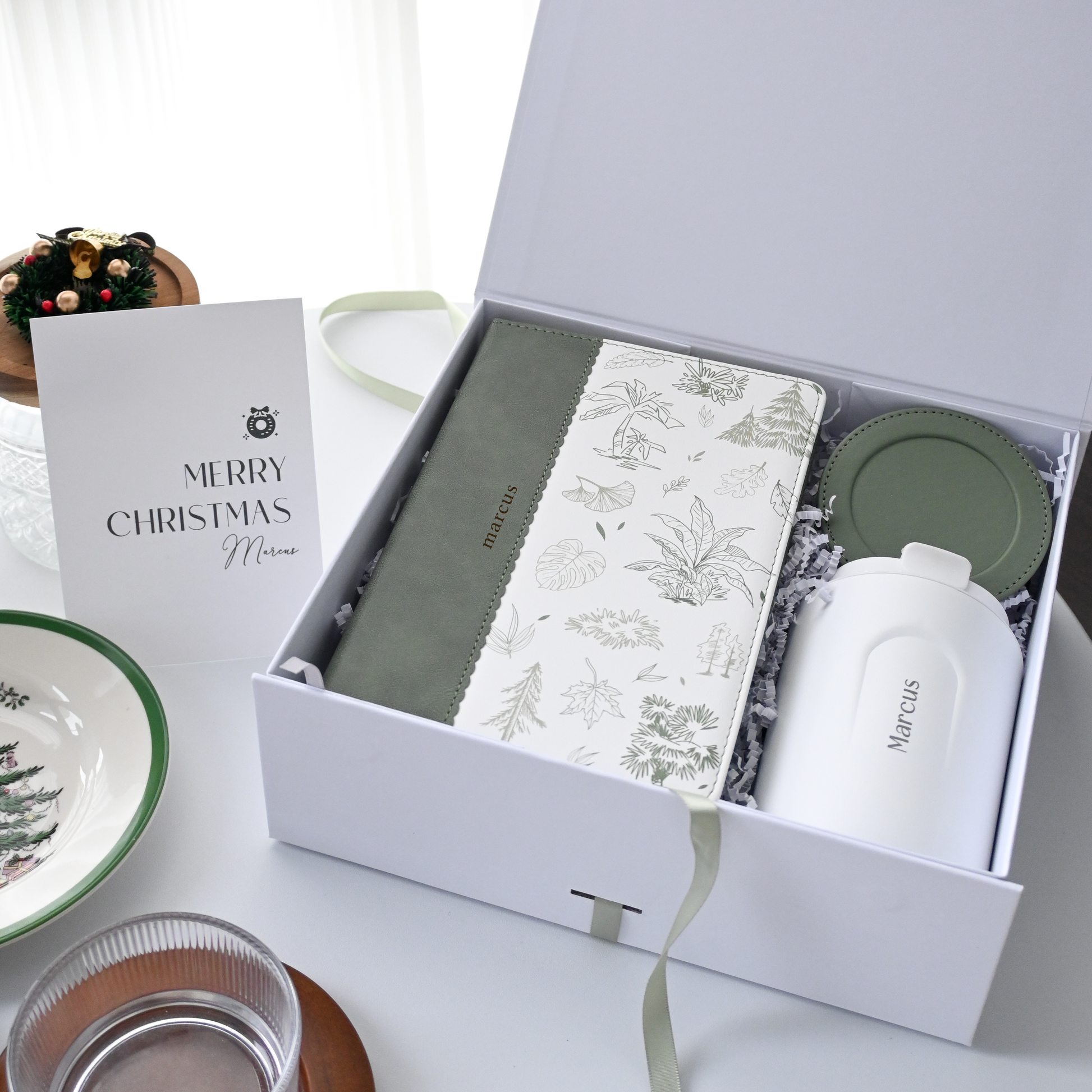 Personalised Luxe Botanical Christmas Gift Set Singapore