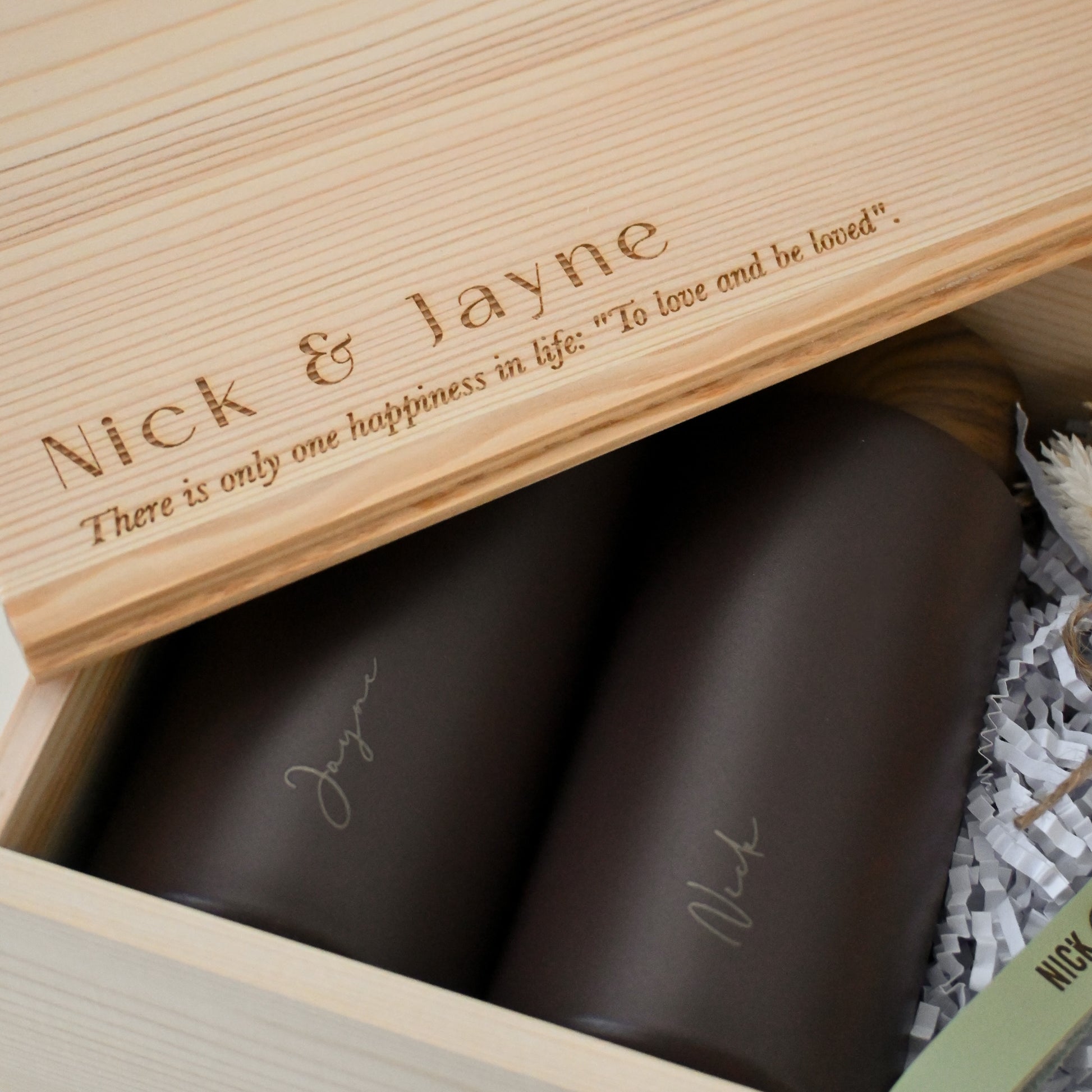 Personalised Housewarming/Wedding Couple Gift Set - Run Wild in Love
