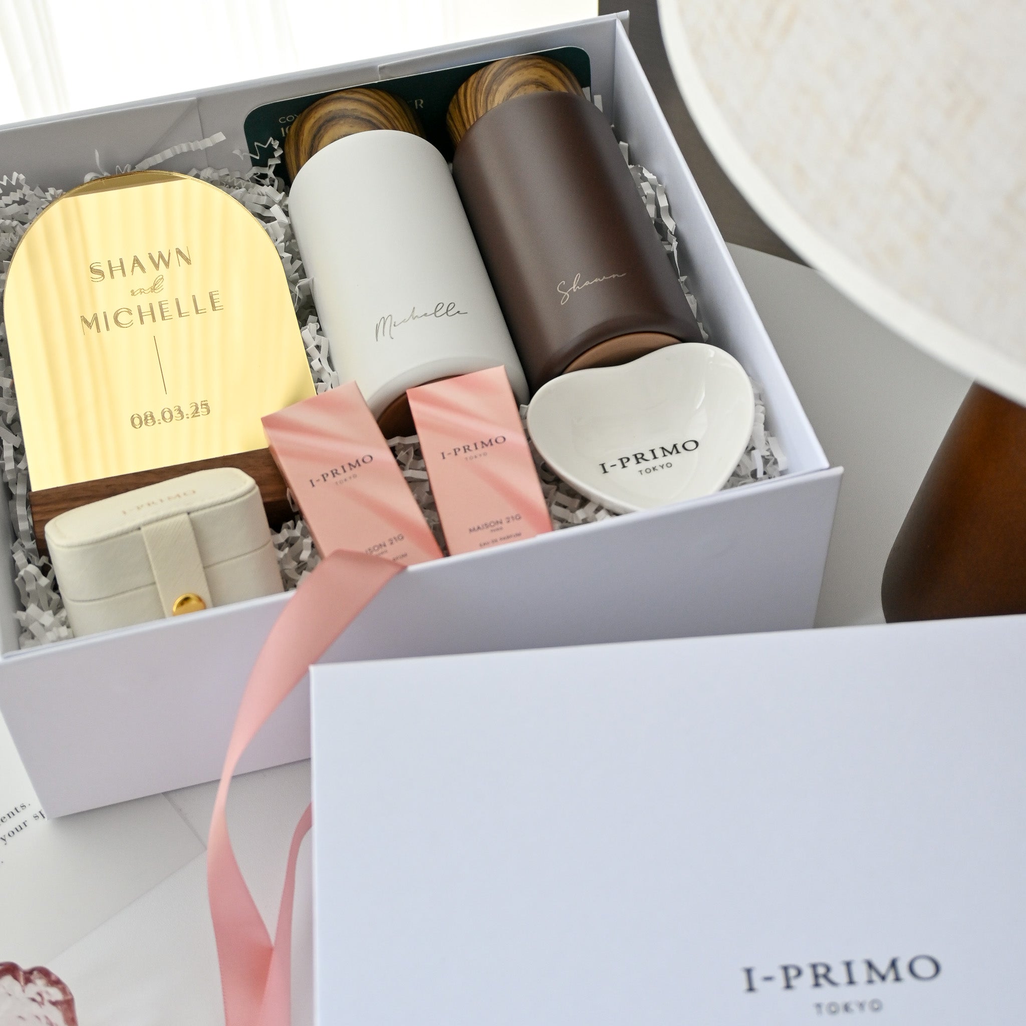 Collaboration with I-PRIMO Personalised Wedding Gift Set Singapore