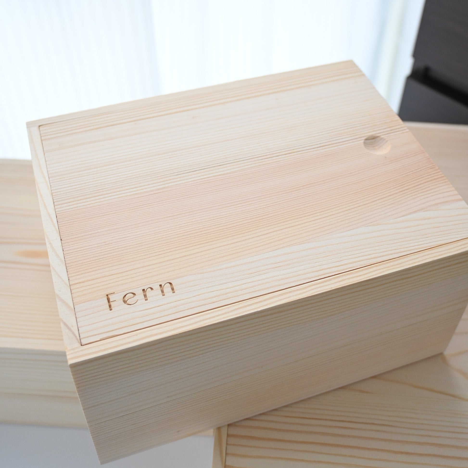 Personalised Sliding Wooden Box (Keepsake Box/Gift Box) Singapore