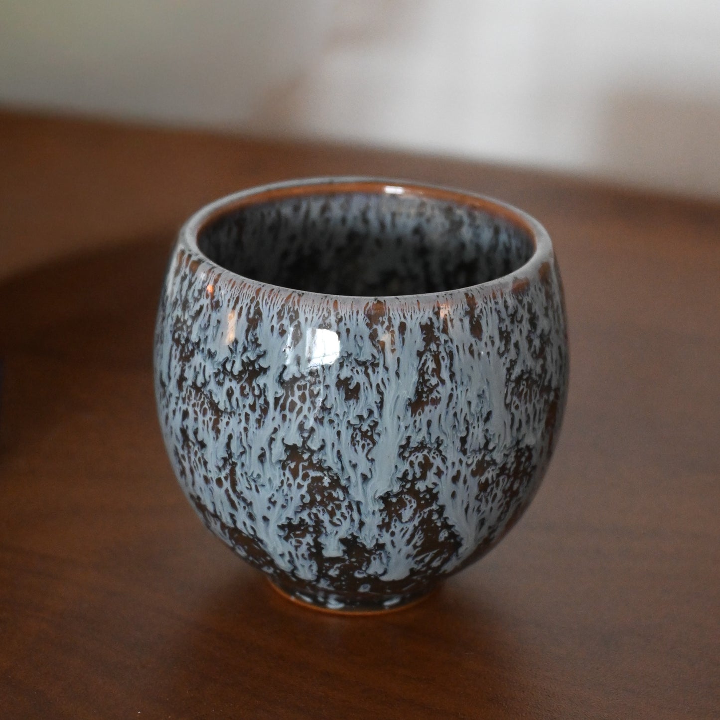 Blue Splatter Cup