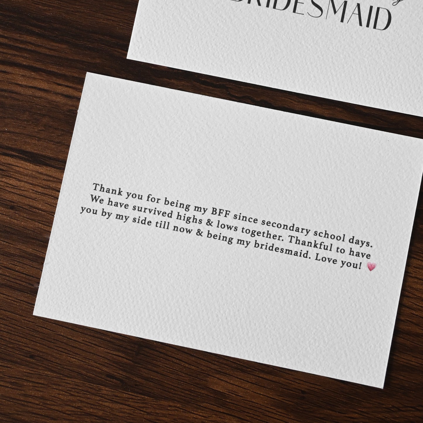 Personalised Greeting Card (Warm Embrace) Singapore