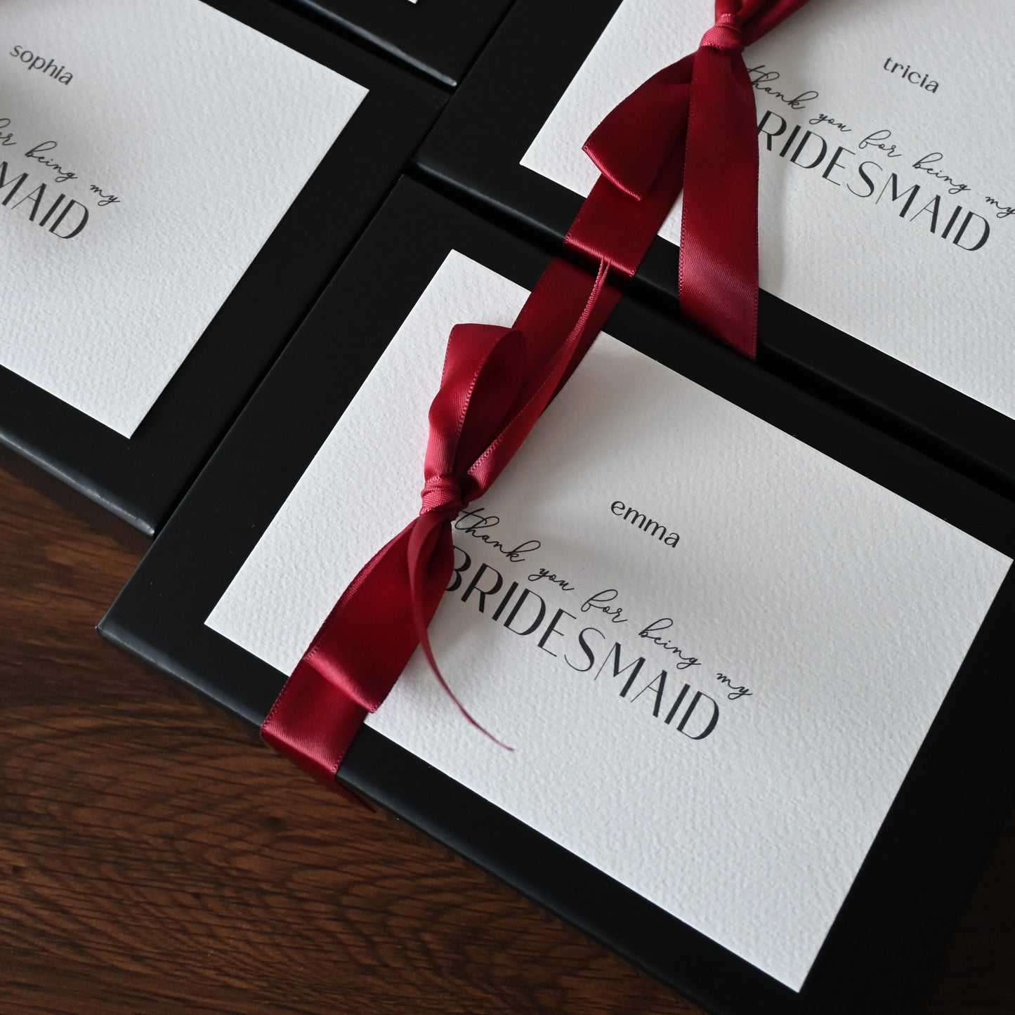 Personalised Bridesmaids Gift Set - Midnight Rosé Singapore
