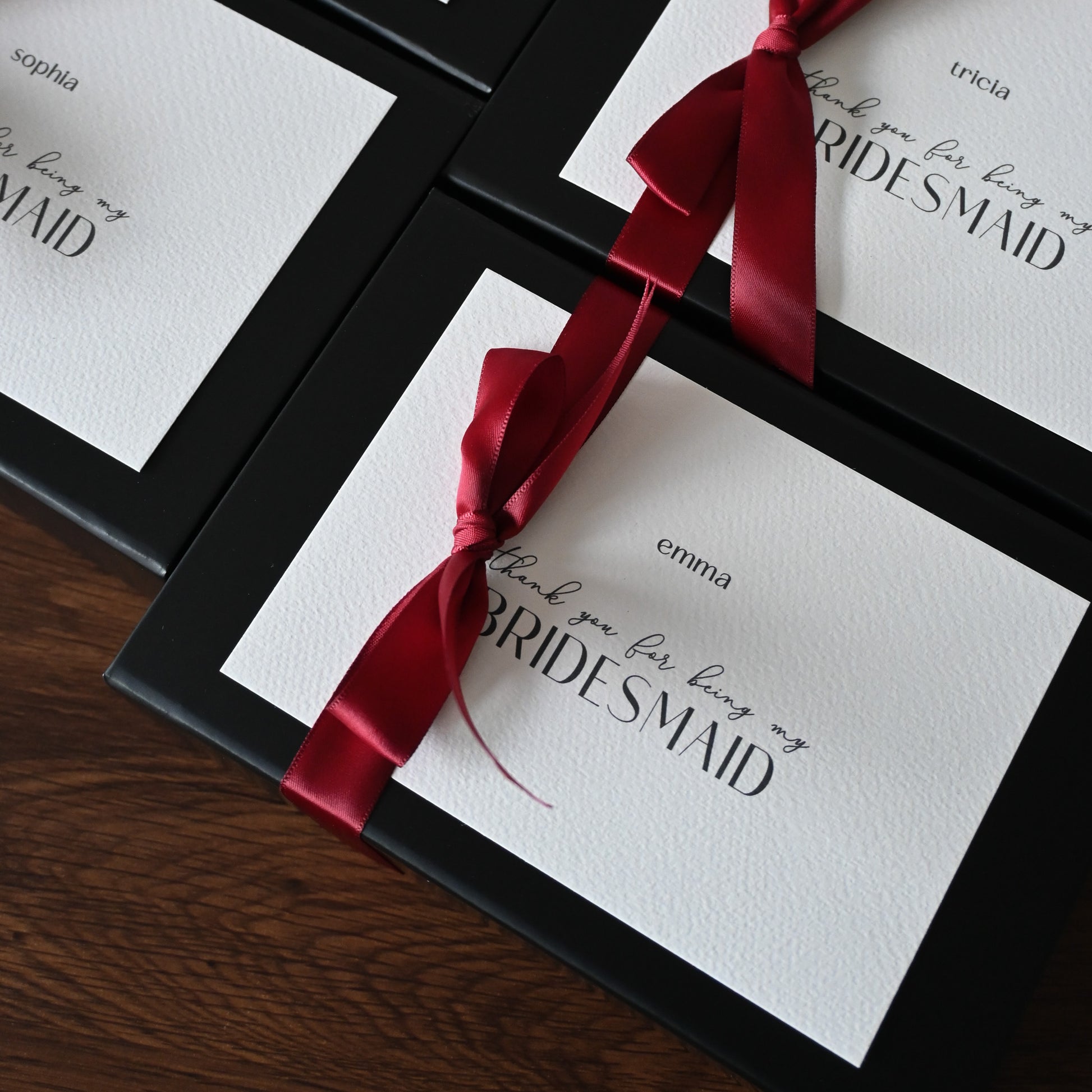 Personalised Bridesmaids Gift Set - Midnight Rosé Singapore