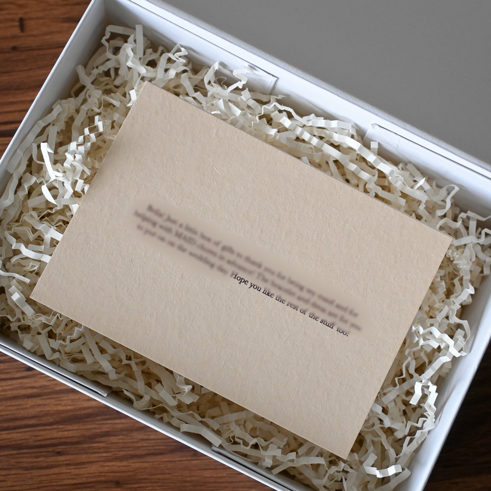 Personalised Ivory & Brown Gift Box Singapore
