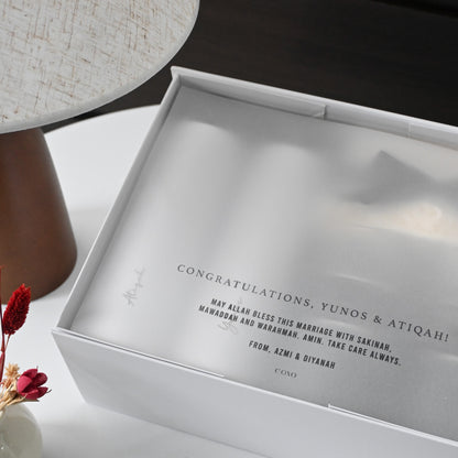 Personalised Housewarming/Wedding Couple Gift Set - Eternal Promise Singapore