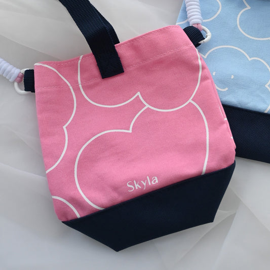 Personalised Water Bottle Holder (Pink/Blue/Lilac)