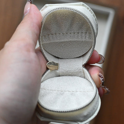 Mini Jewellery Pouch (White)