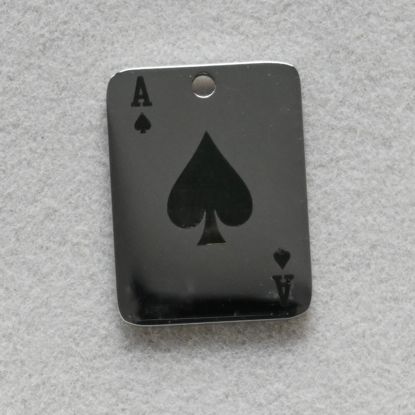Ace Spade Poker Card Charm