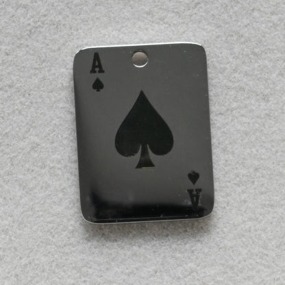 Ace Spade Poker Card Charm