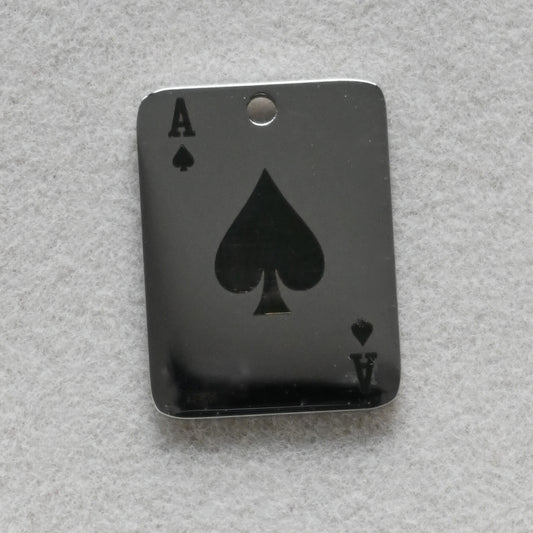 Ace Spade Poker Card Charm