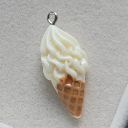 Ice Cream Charm (White/Vanilla)