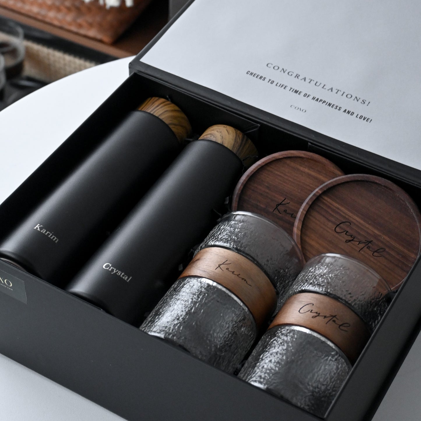 Personalised Housewarming/Wedding/Anniversary Couple Gift Set - Eternal Bond Singapore