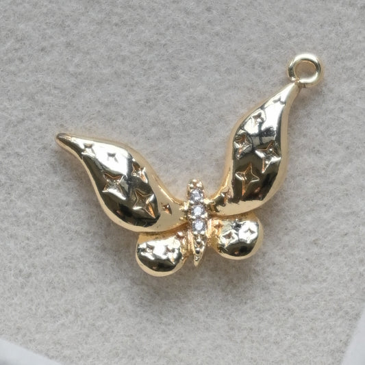 Butterfly v2 Charm (Gold)