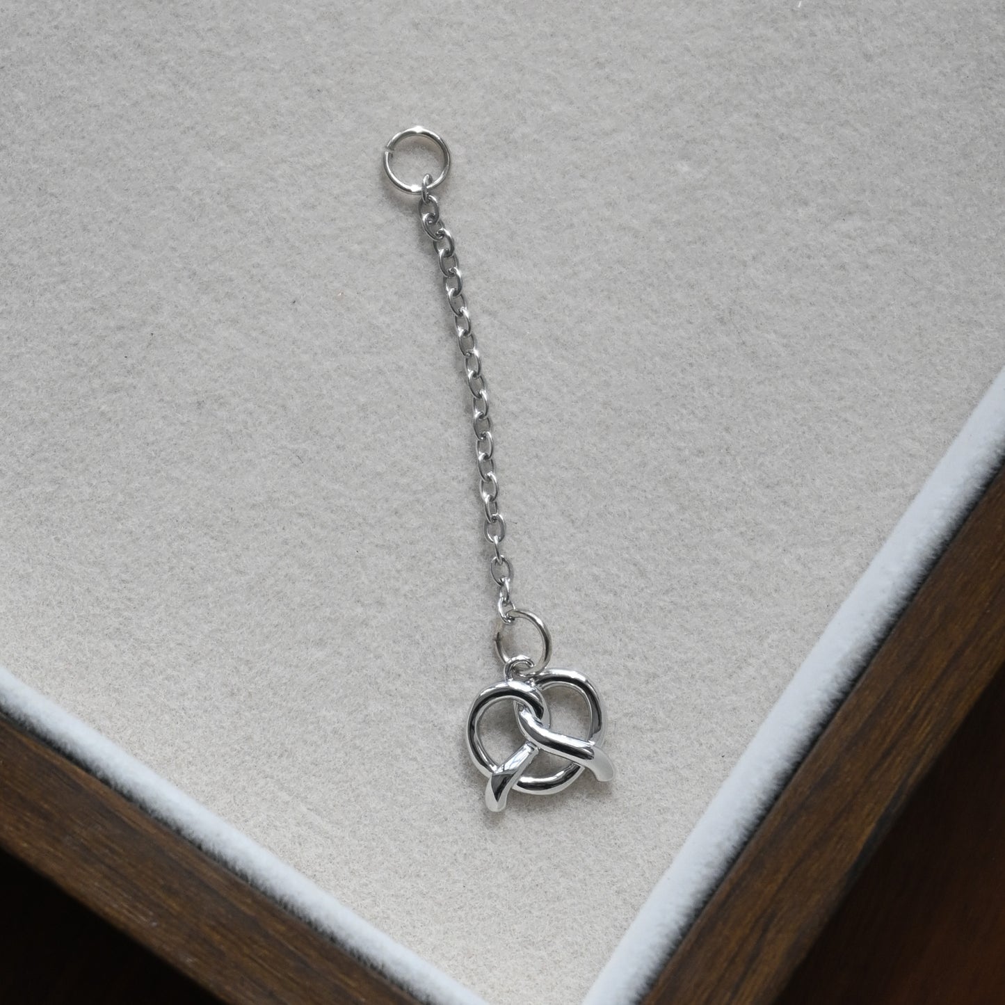 Bubble Letters Charm (Silver)