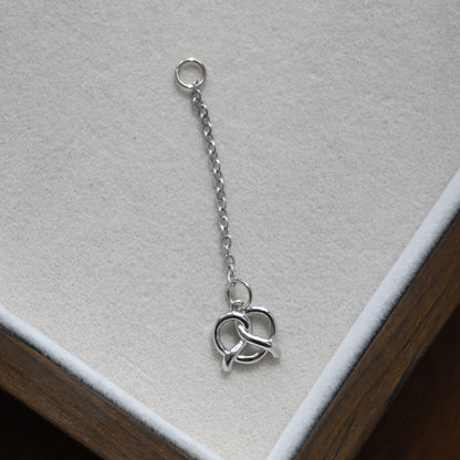 Bubble Letters Charm (Silver)