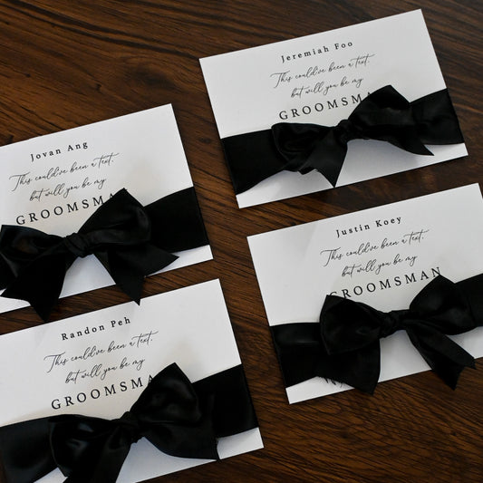 Personalised Greeting Card (Bowtie) Singapore
