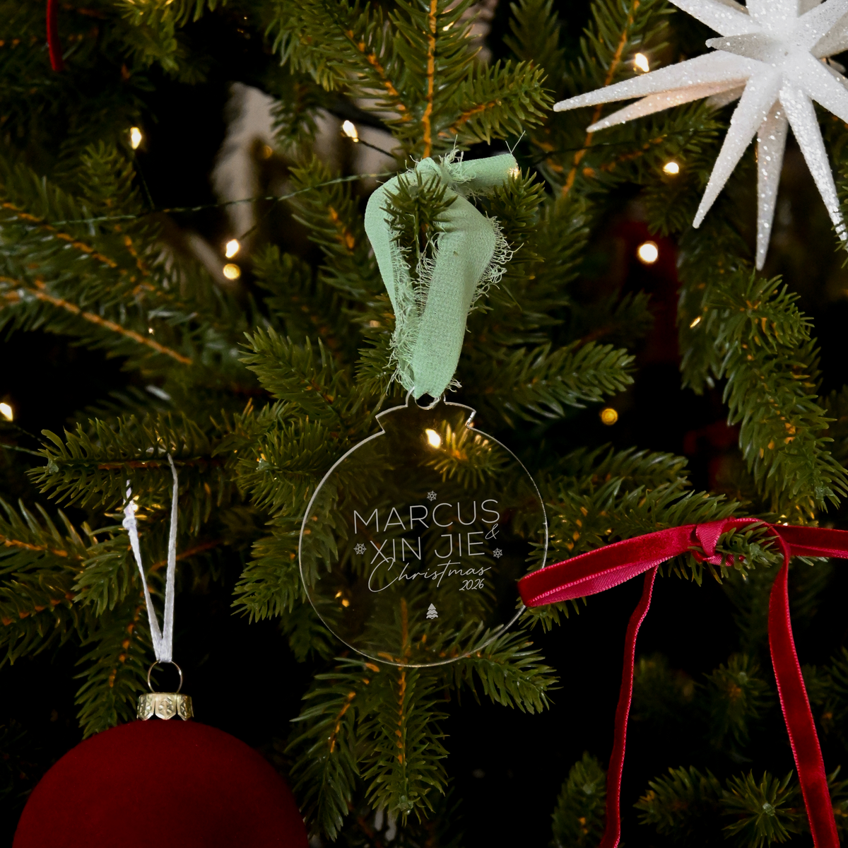 Personalised Bauble Christmas Ornament Singapore