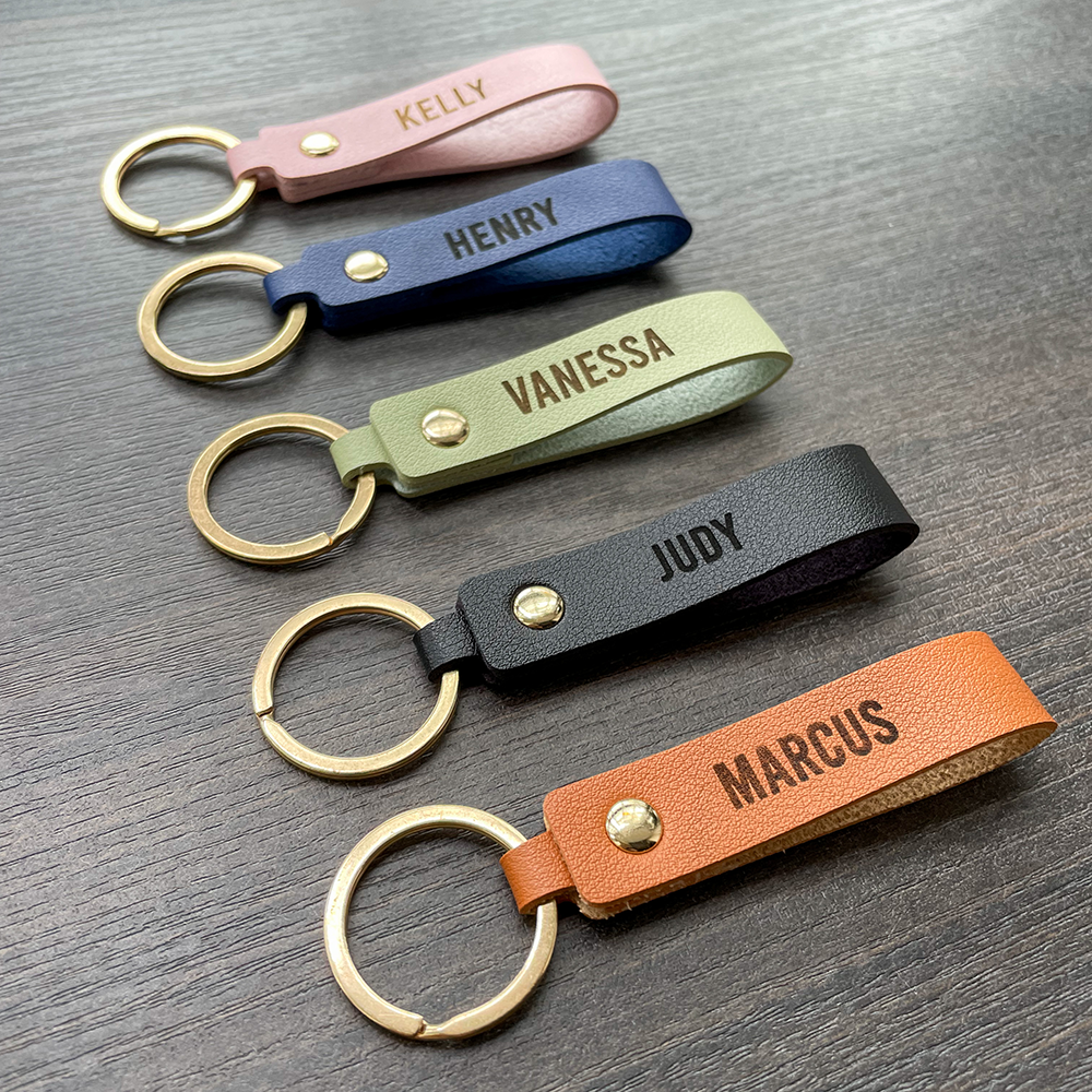 Leather Engrave Keychain