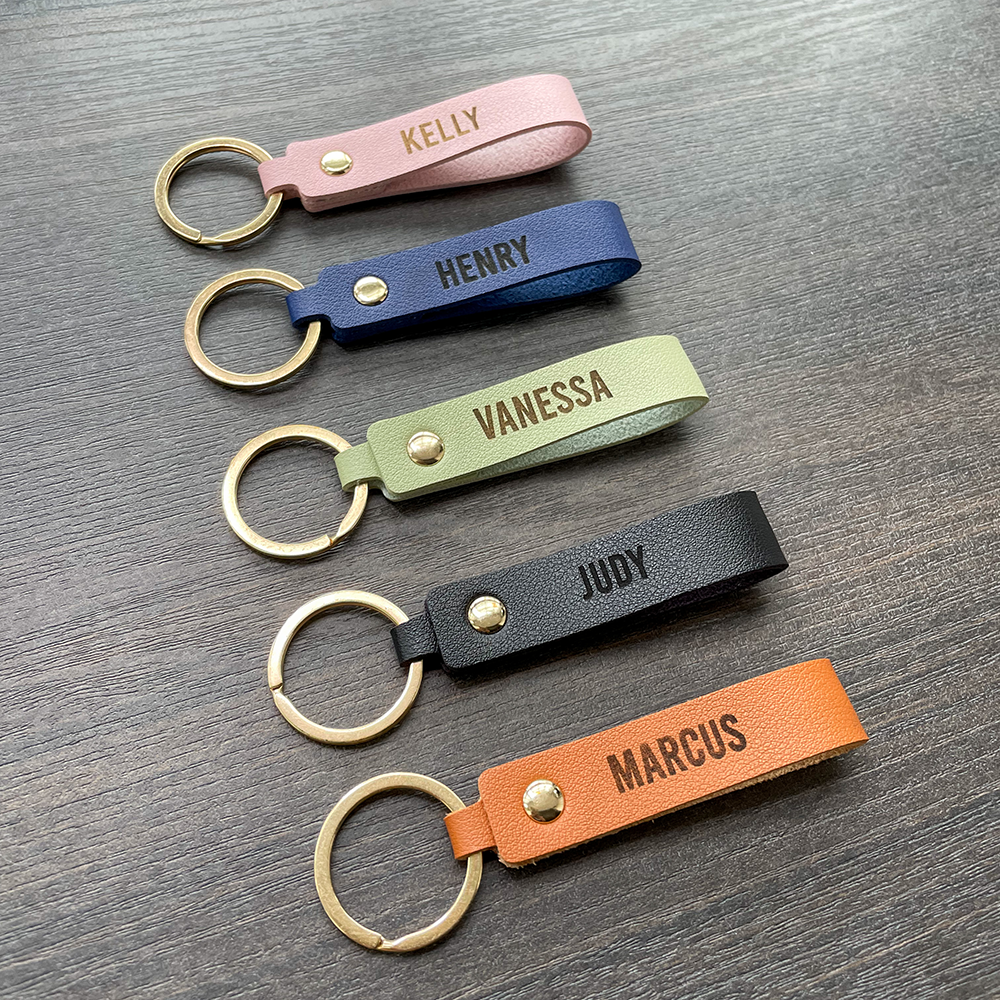 Personalised Leather Engrave Keychain | Graduation, Teacher's Day ...