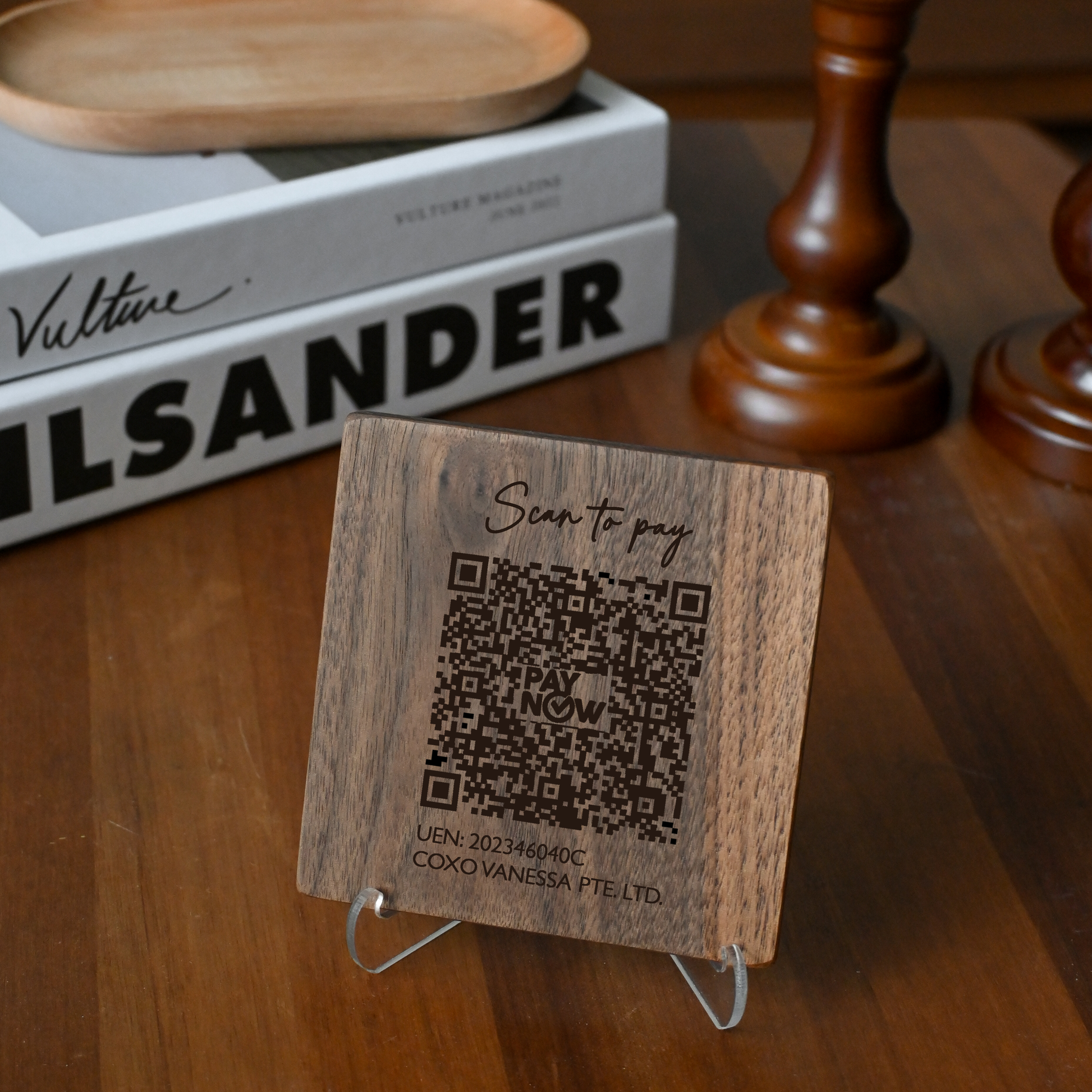 Personalised QR Code Display Sign for home or business singapore