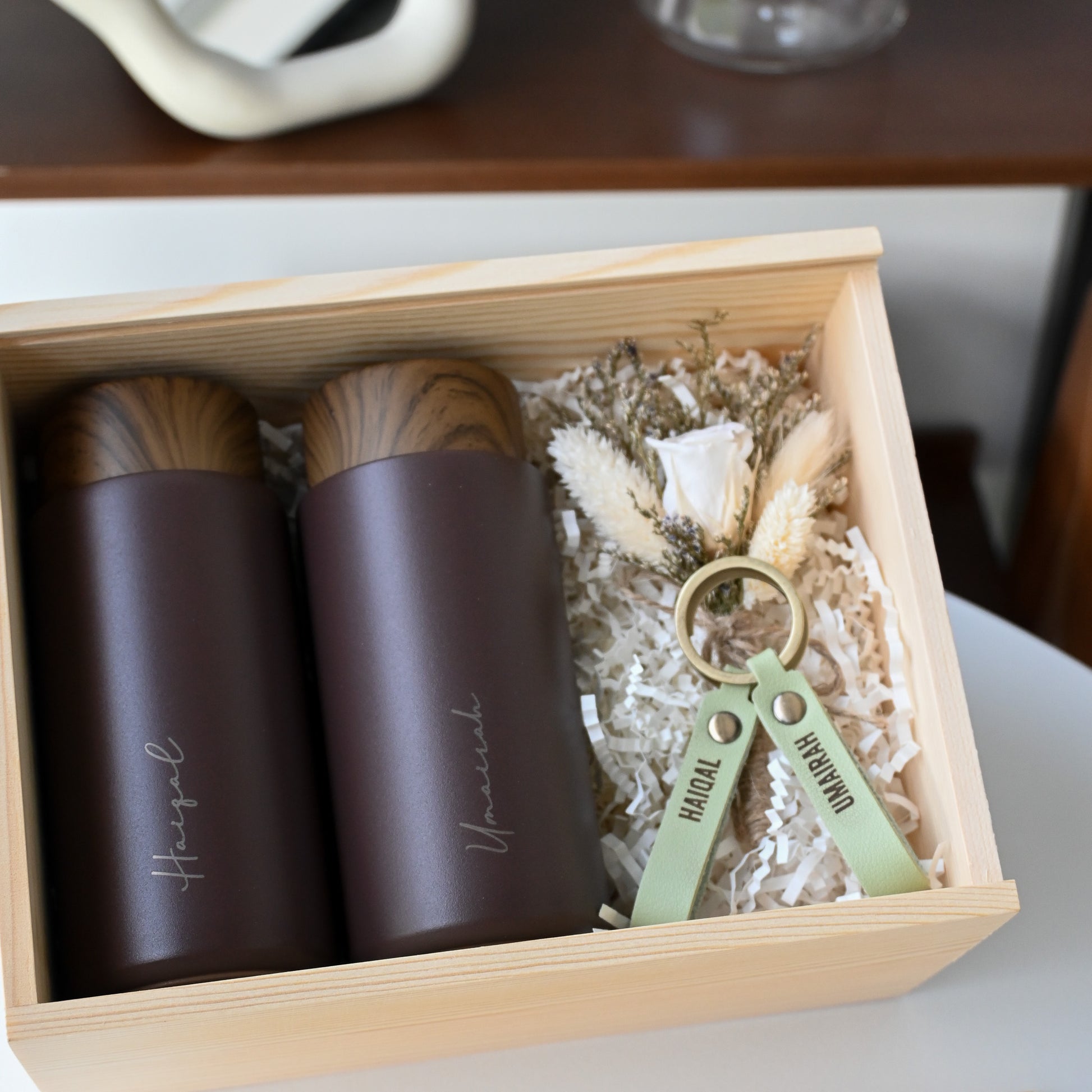 Personalised Housewarming/Wedding Couple Gift Set - Run Wild in Love