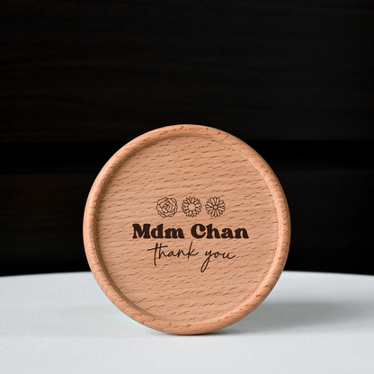 Personalised Teachers' Day Birch Wood Coaster Singapore