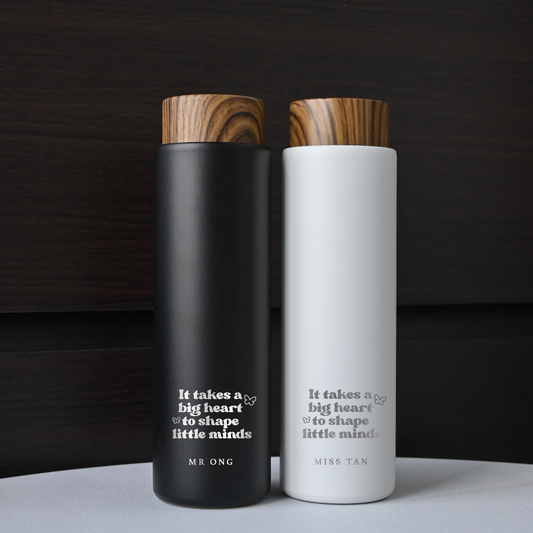 Personalised Engraved Teachers' Day Thermos (It takes a big heart to shape little minds) Singapore