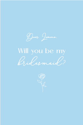 Bridesmaids Card (Blue)